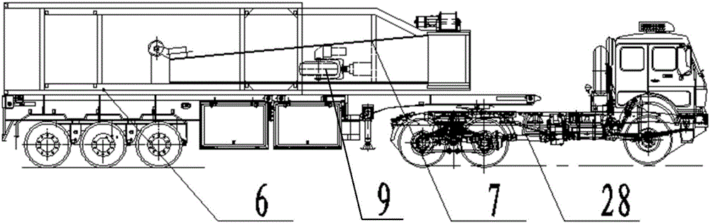 Vehicle-mounted mooring system for large and medium-sized captive balloon