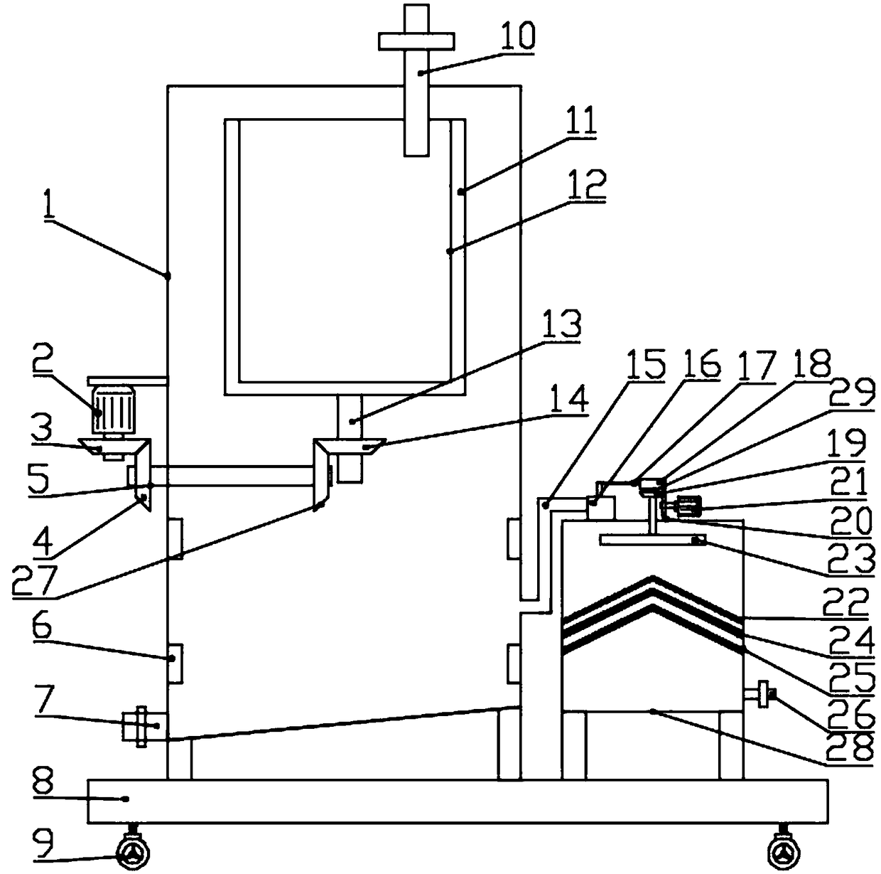 Efficient domestic sewage treatment device