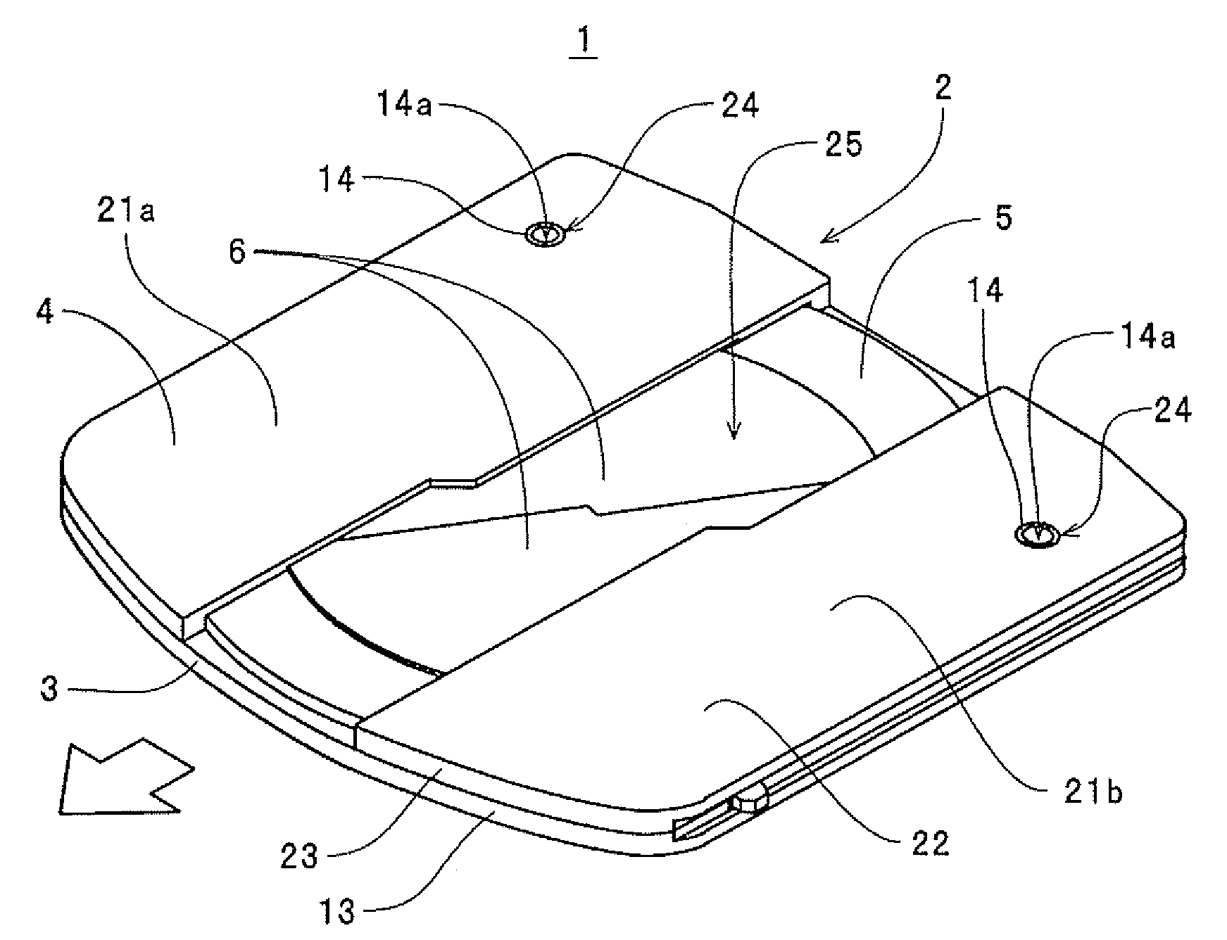 Cartridge case and disc cartridge