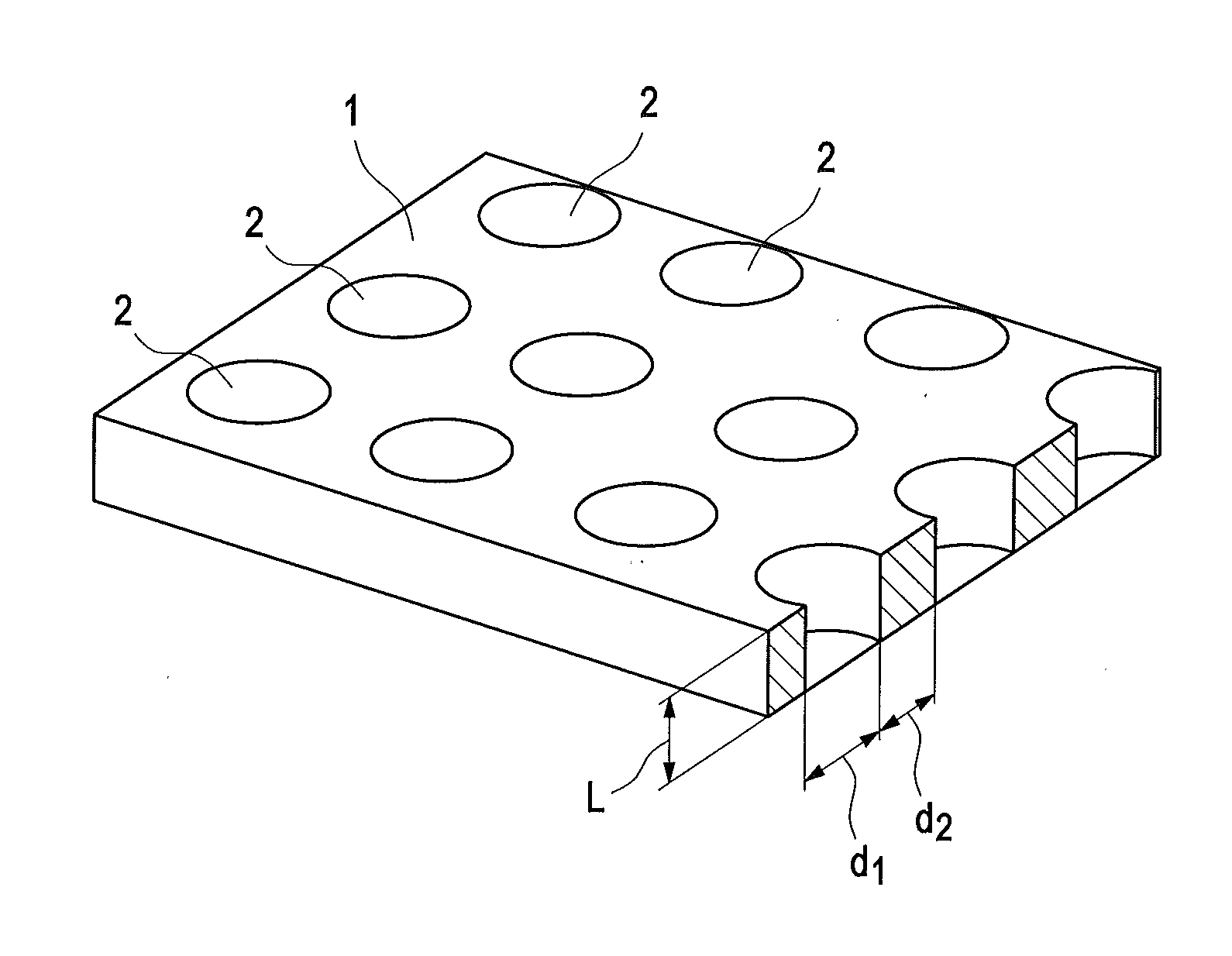 Catalyst layer with through-holes for fuel cells