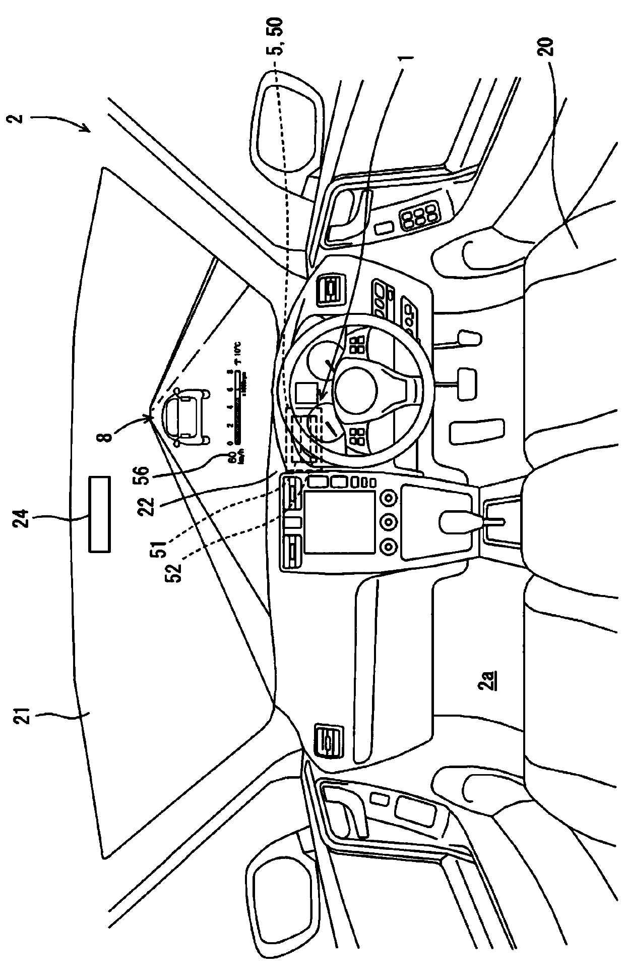 Display device for vehicle