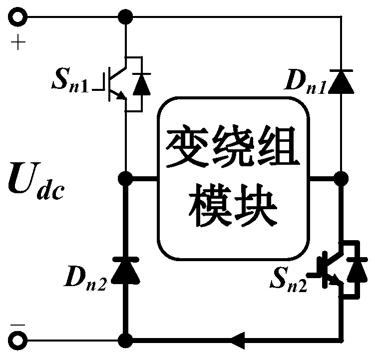 Switched reluctance motor variable winding driving system and online soft switching method