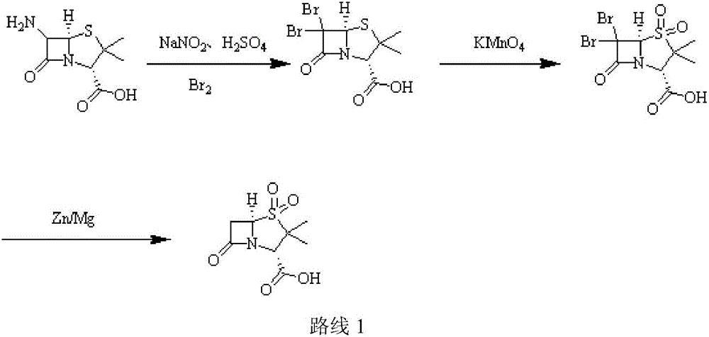 Sulbactam sodium preparation method