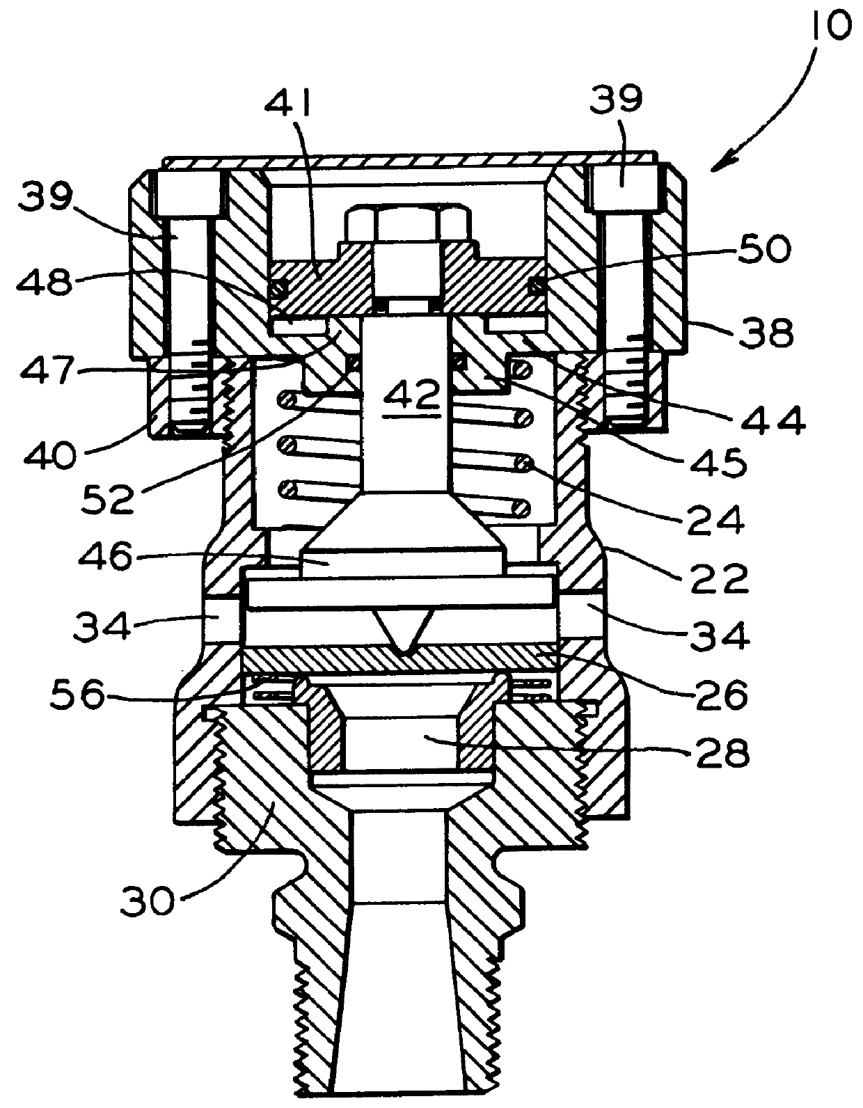 Pressure relief valve with pneumatic pilot