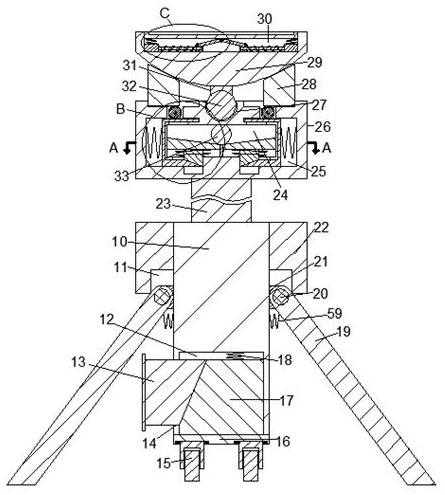 Movable photography tripod device with anti-vibration function