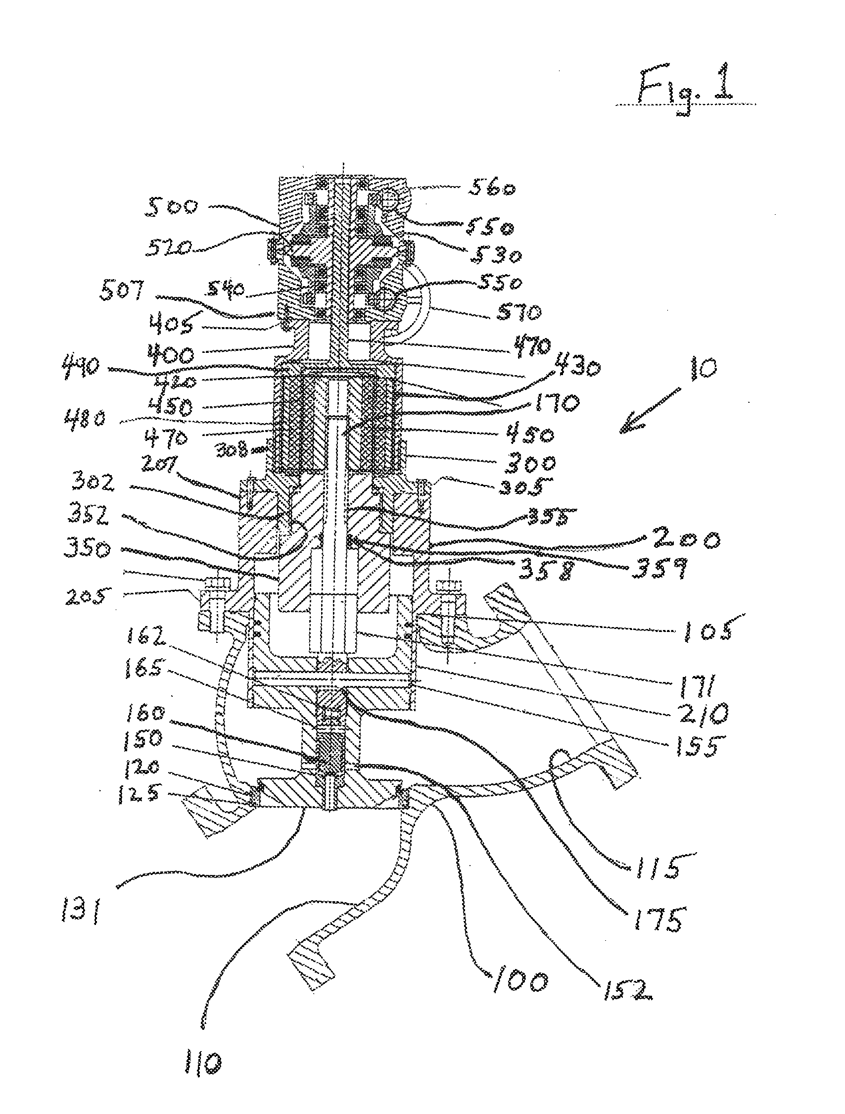 Valve assembly with magnetically coupled actuator