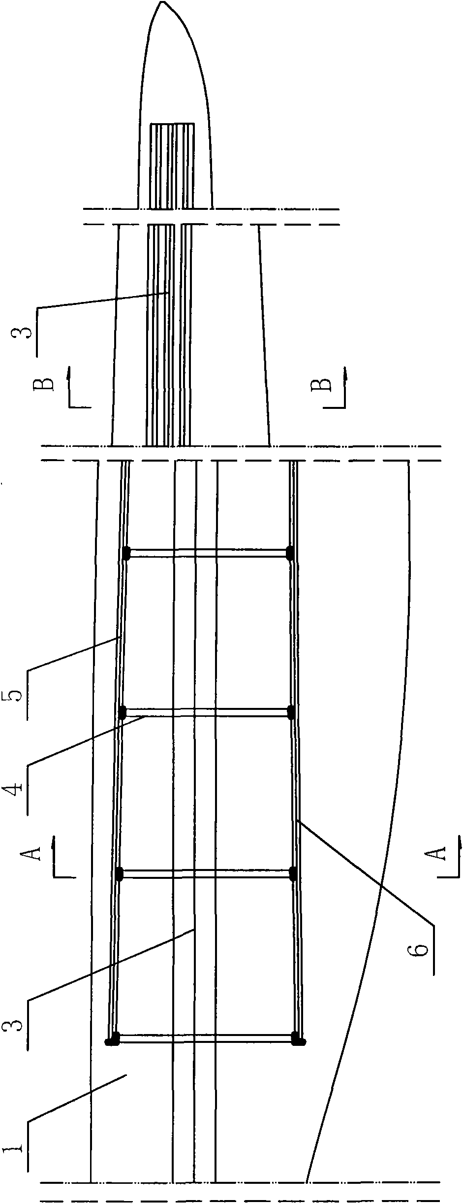 Multi-beam structure glass fiber reinforced plastic vierendeel vane of megawatt wind generator and producing method thereof