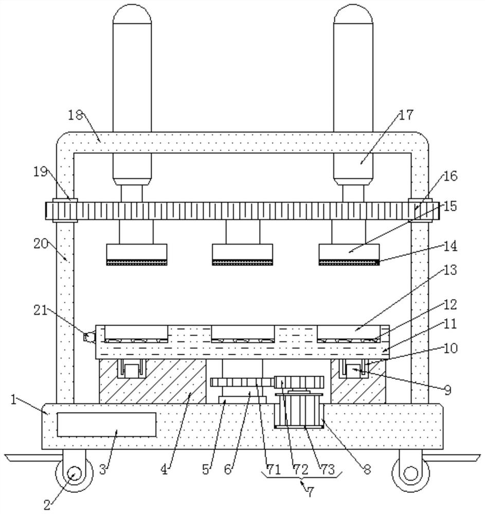 One-die multi-cavity full-automatic laminating machine