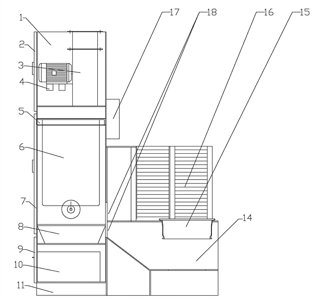 Workpiece grinding dust remover