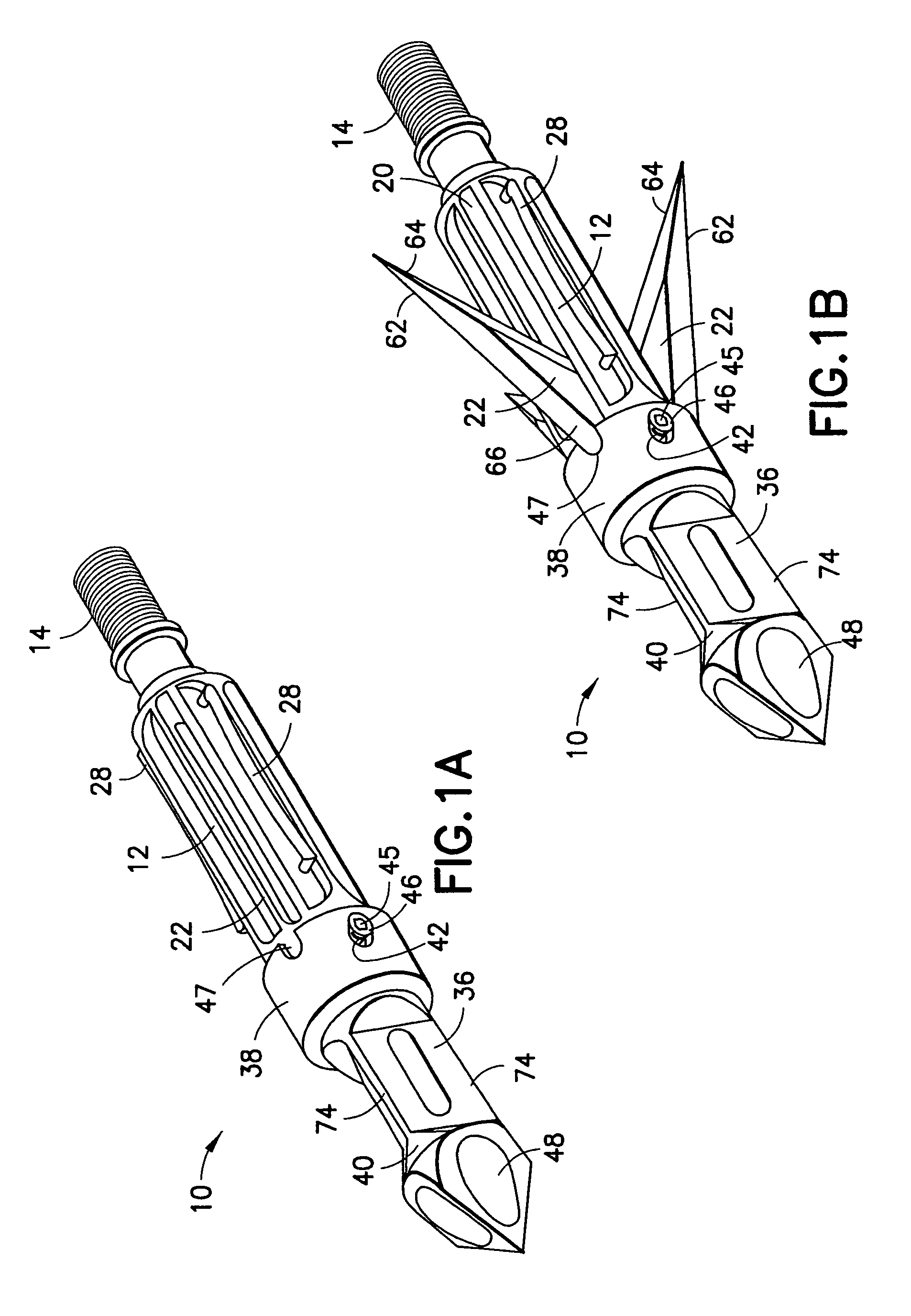 Mechanical broadhead with expandable blades