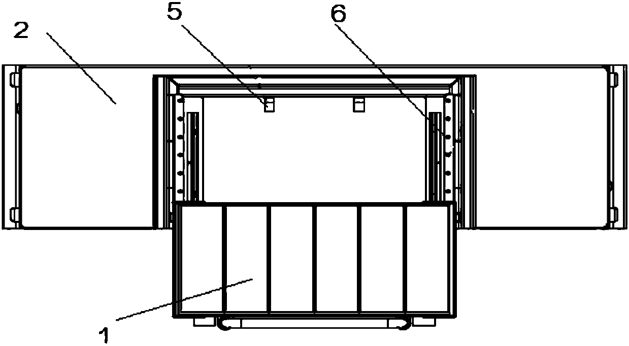 Space limited U-shaped AGV transportation device