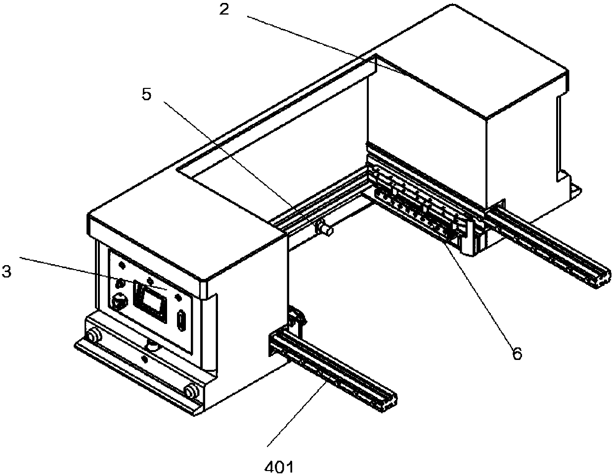 Space limited U-shaped AGV transportation device