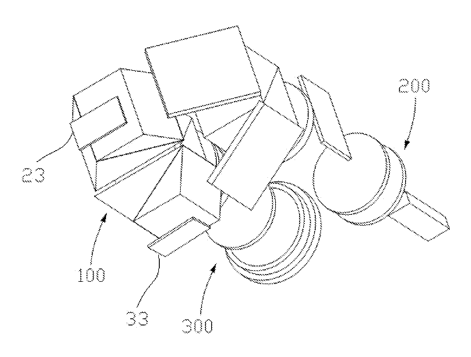 3D projection optical system and dual-chip light splitting and light combining module thereof