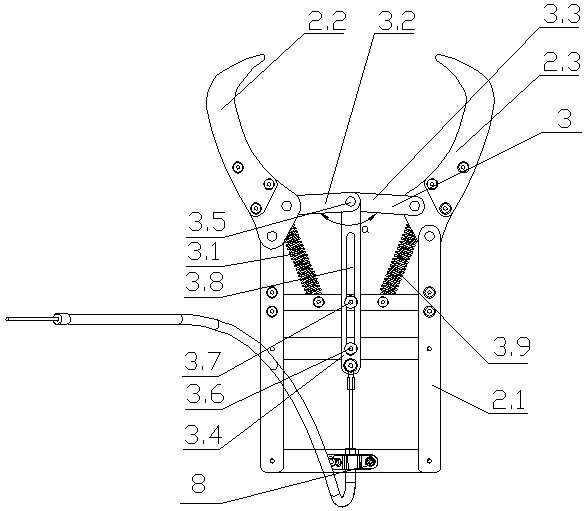 Fish catching device with long-handle structure