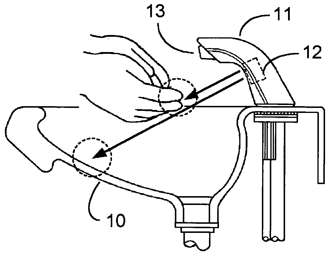 Automatic faucet control device and control method