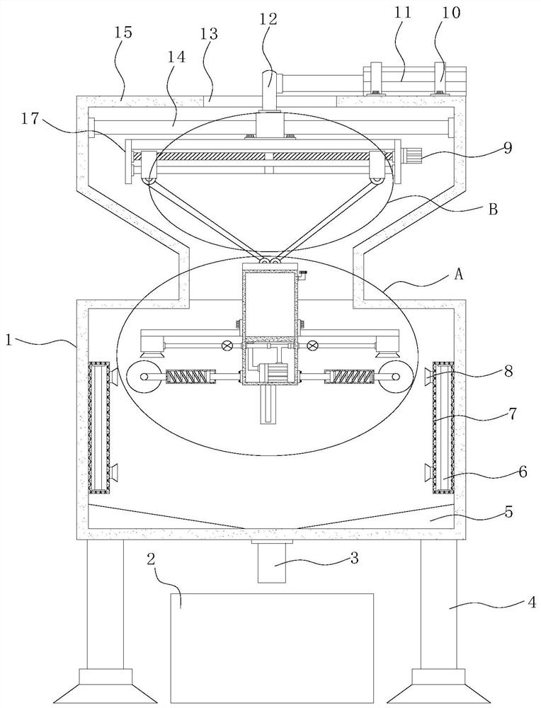 A rubber rolling device for the production of aluminum corrugated core composite aluminum plate