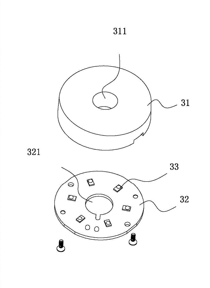 Radiating LED (Light Emitting Diode) module and LED down lamp