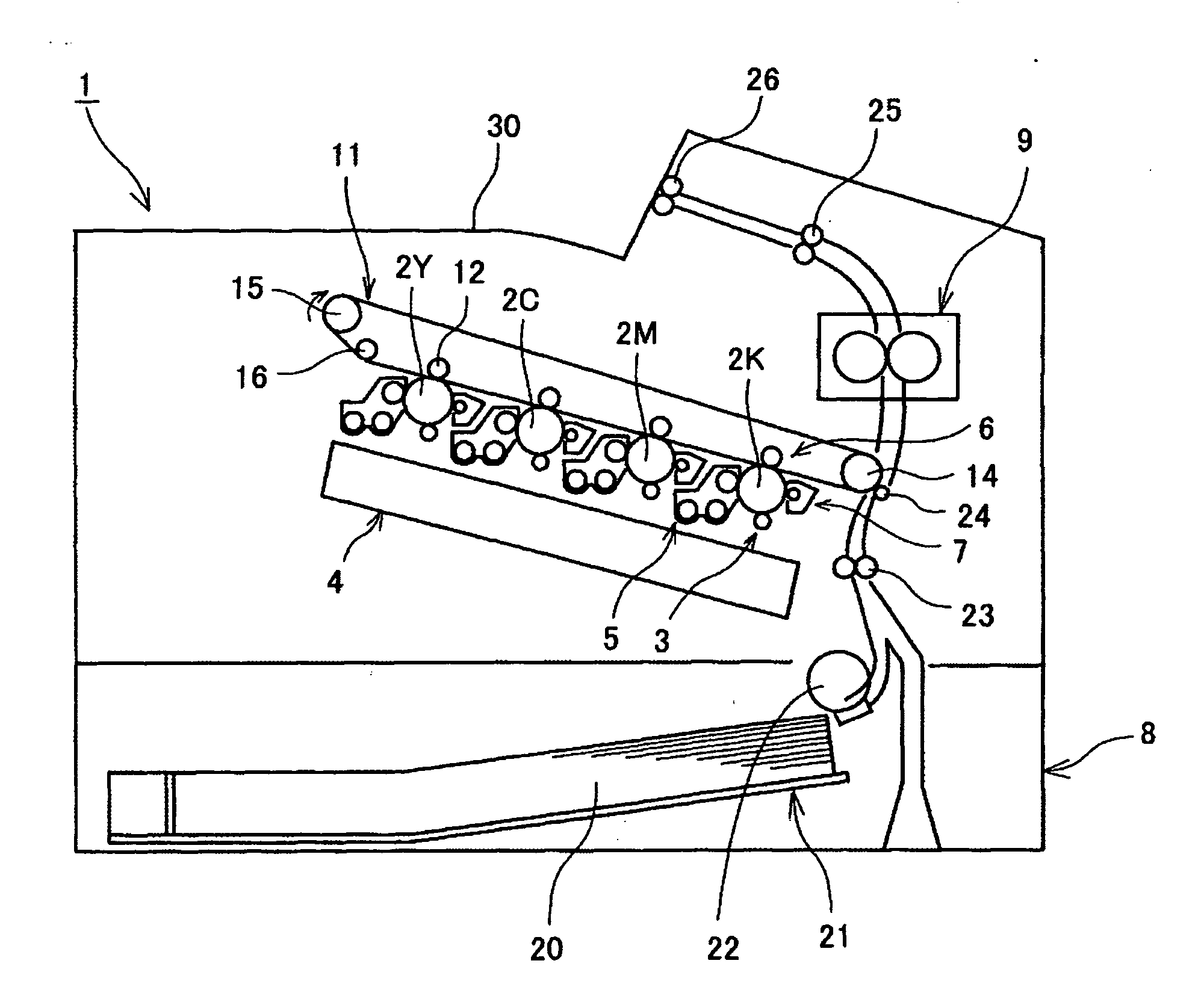 Beam scanning device with light blocking member