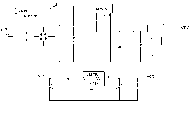 Quick-charging circuit of solar lead-acid storage battery