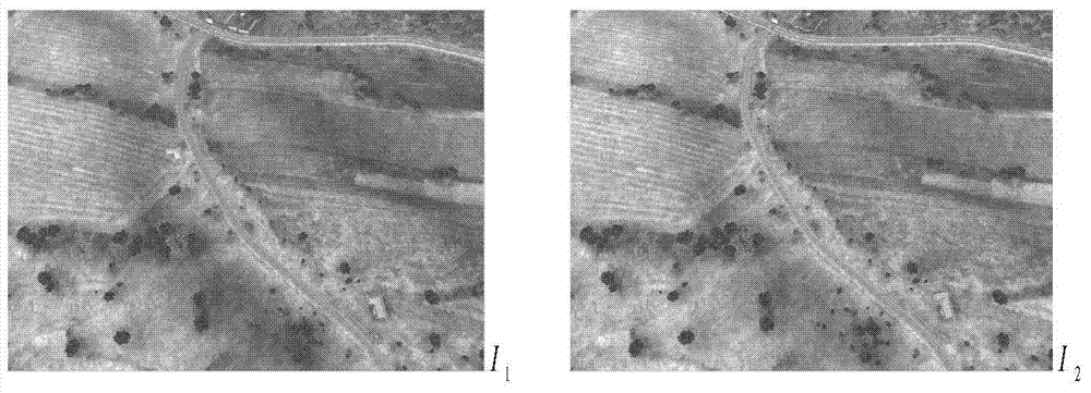 A high-resolution visible light image target change detection method