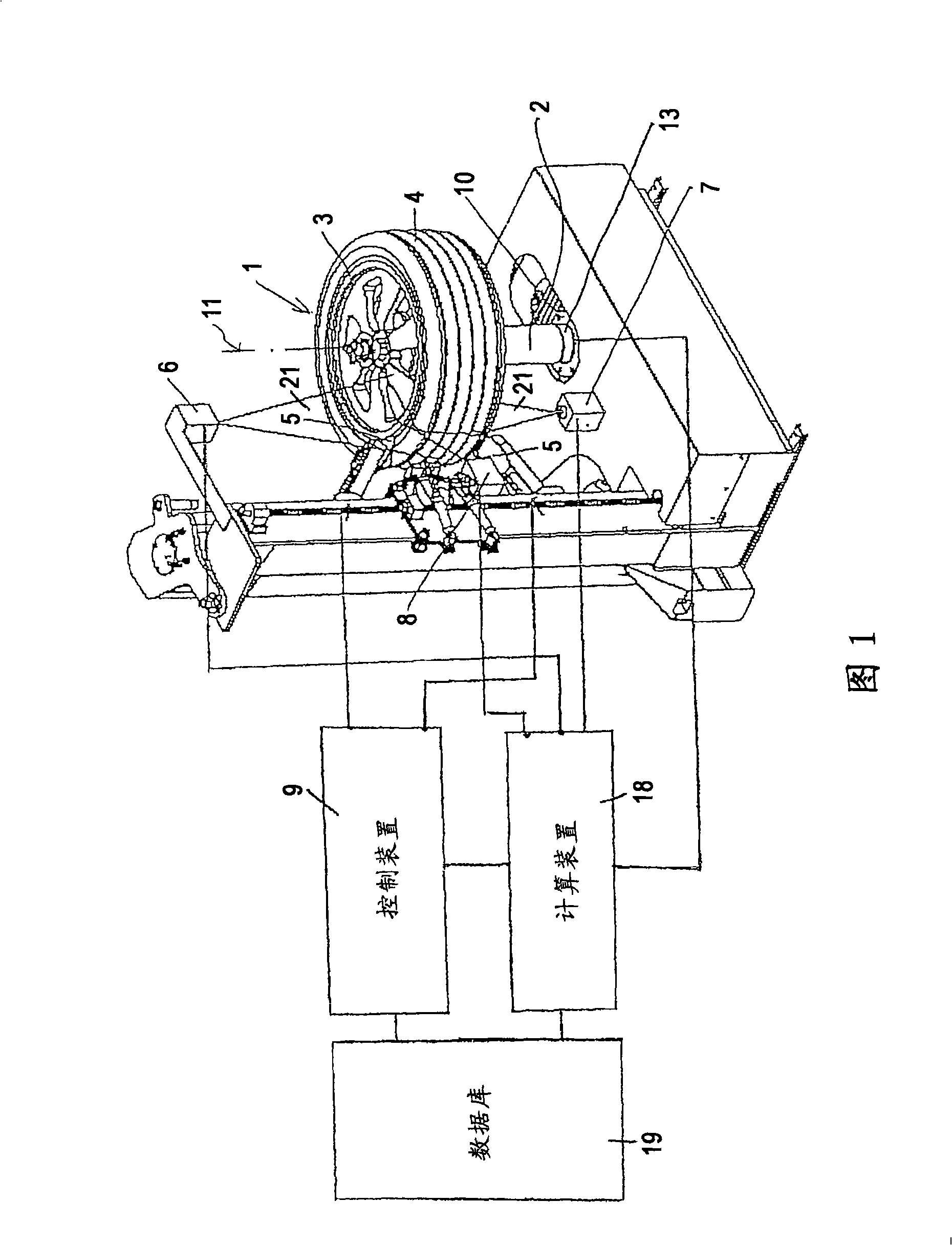 Method of and apparatus for determining geometrical dimensions of a vehicle wheel