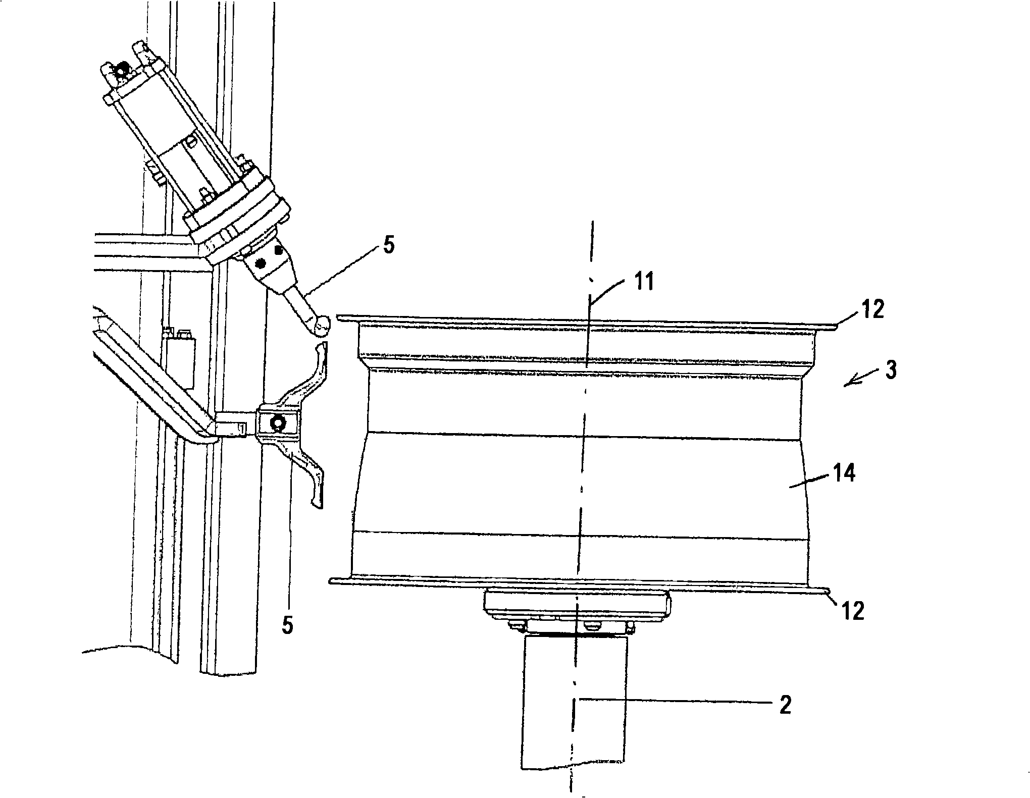 Method of and apparatus for determining geometrical dimensions of a vehicle wheel