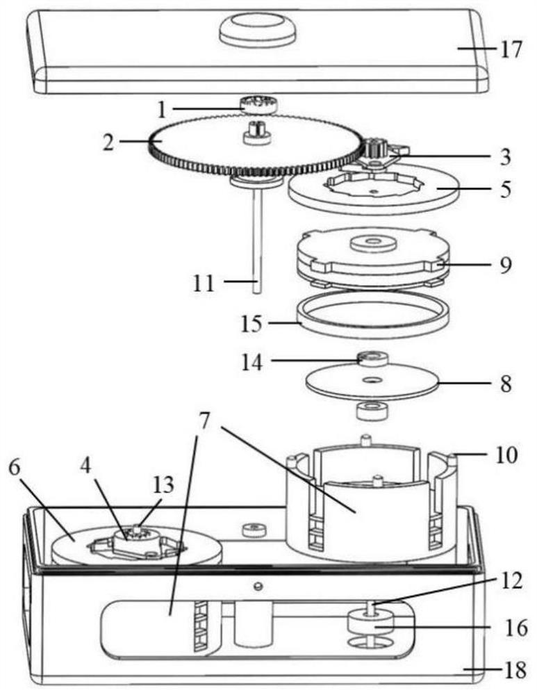 Rope reciprocating driving type multilayer electret rotary generator