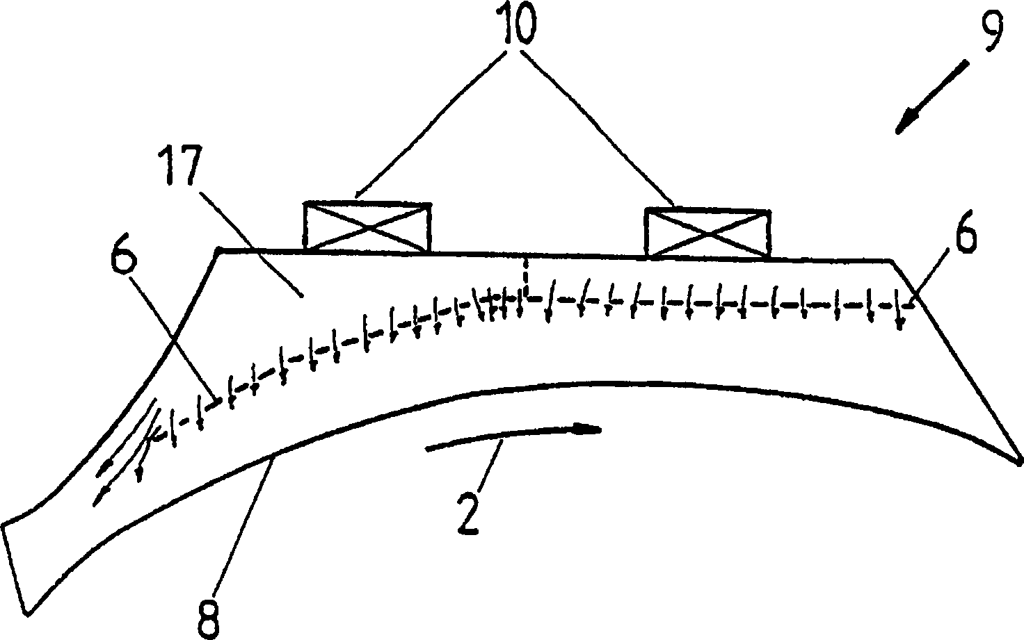 Sheet feeding device in a printing machine