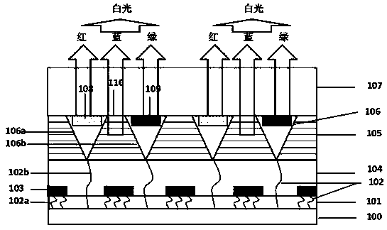 Nitride semiconductor white light light-emitting diode