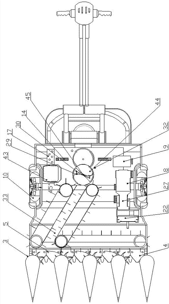 Small-sized fragrant-flowered garlic harvesting and binding machine