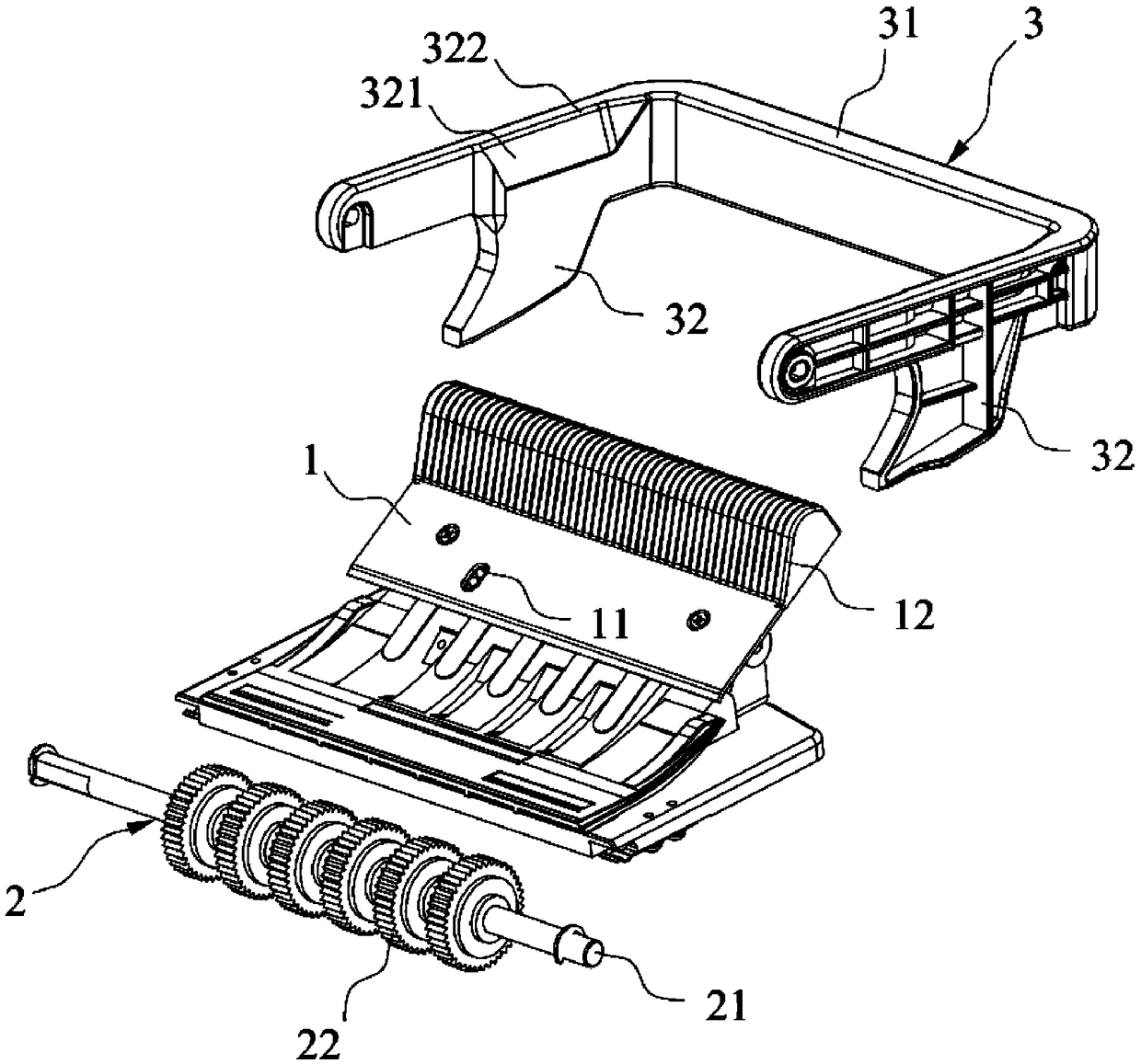 A banknote receiving assembly and a banknote counting machine