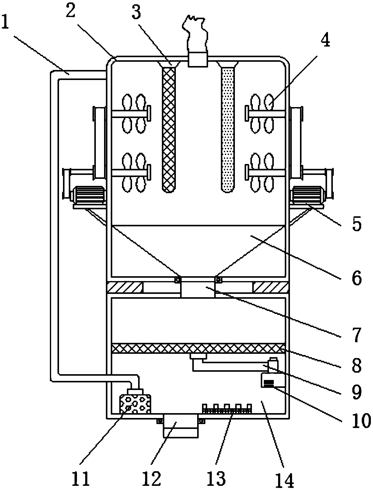 High-utilization-rate electroplating wastewater recycling device