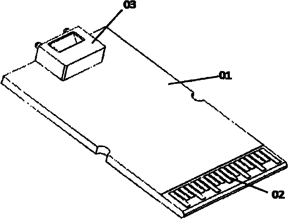 Optical transceiver component for parallel transmission