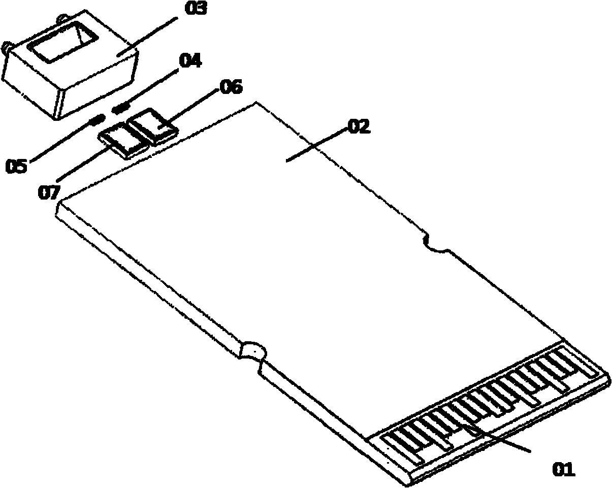 Optical transceiver component for parallel transmission