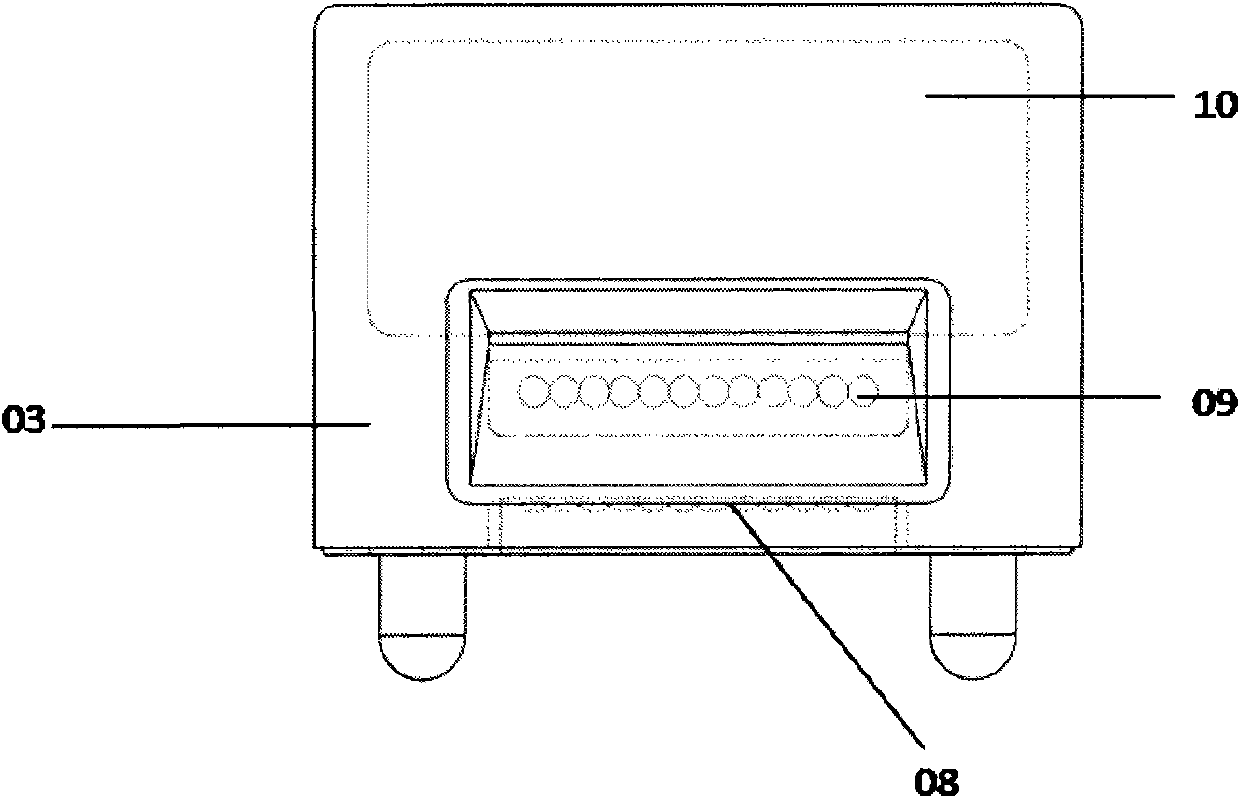 Optical transceiver component for parallel transmission