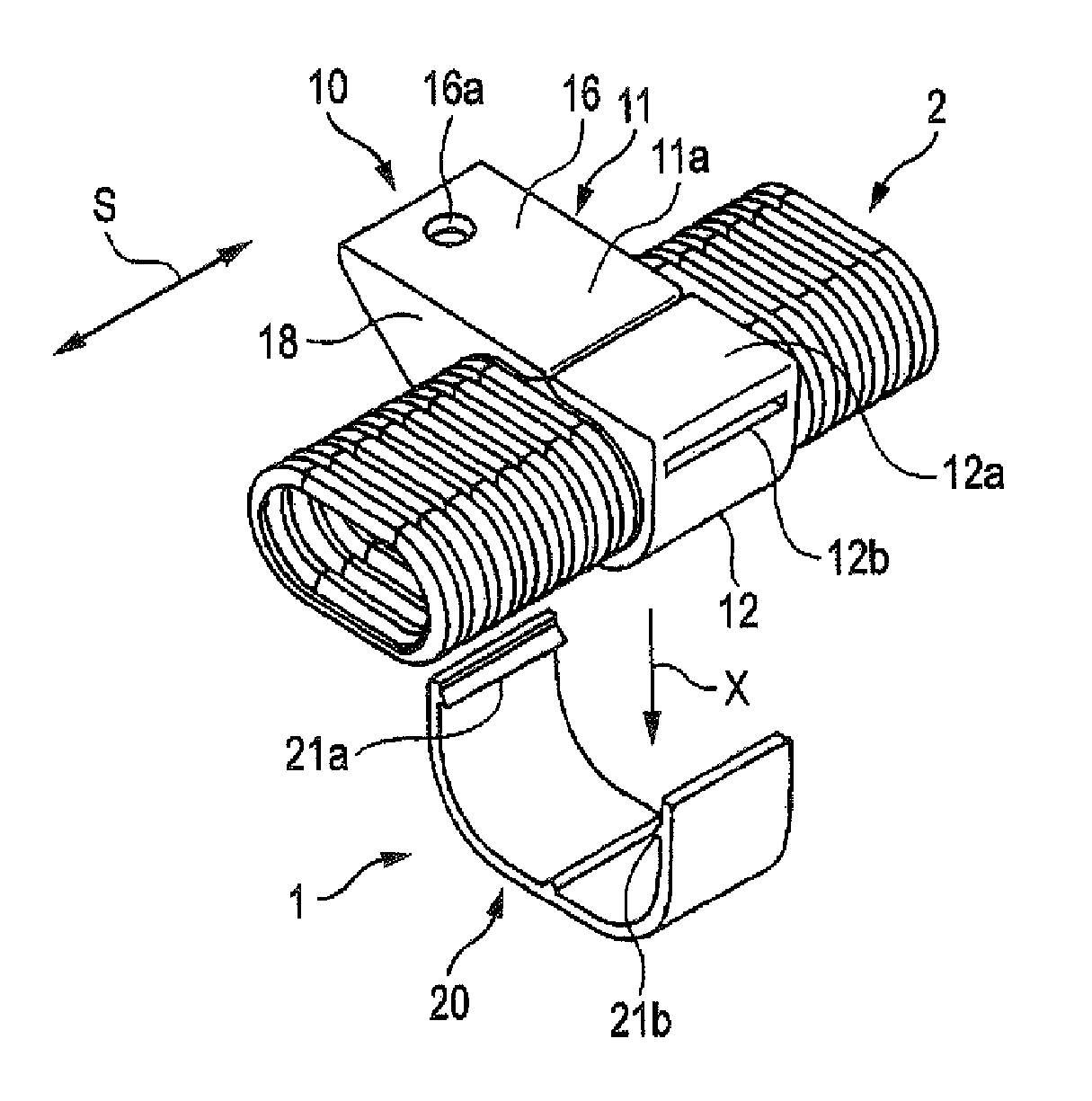 Wiring holding unit