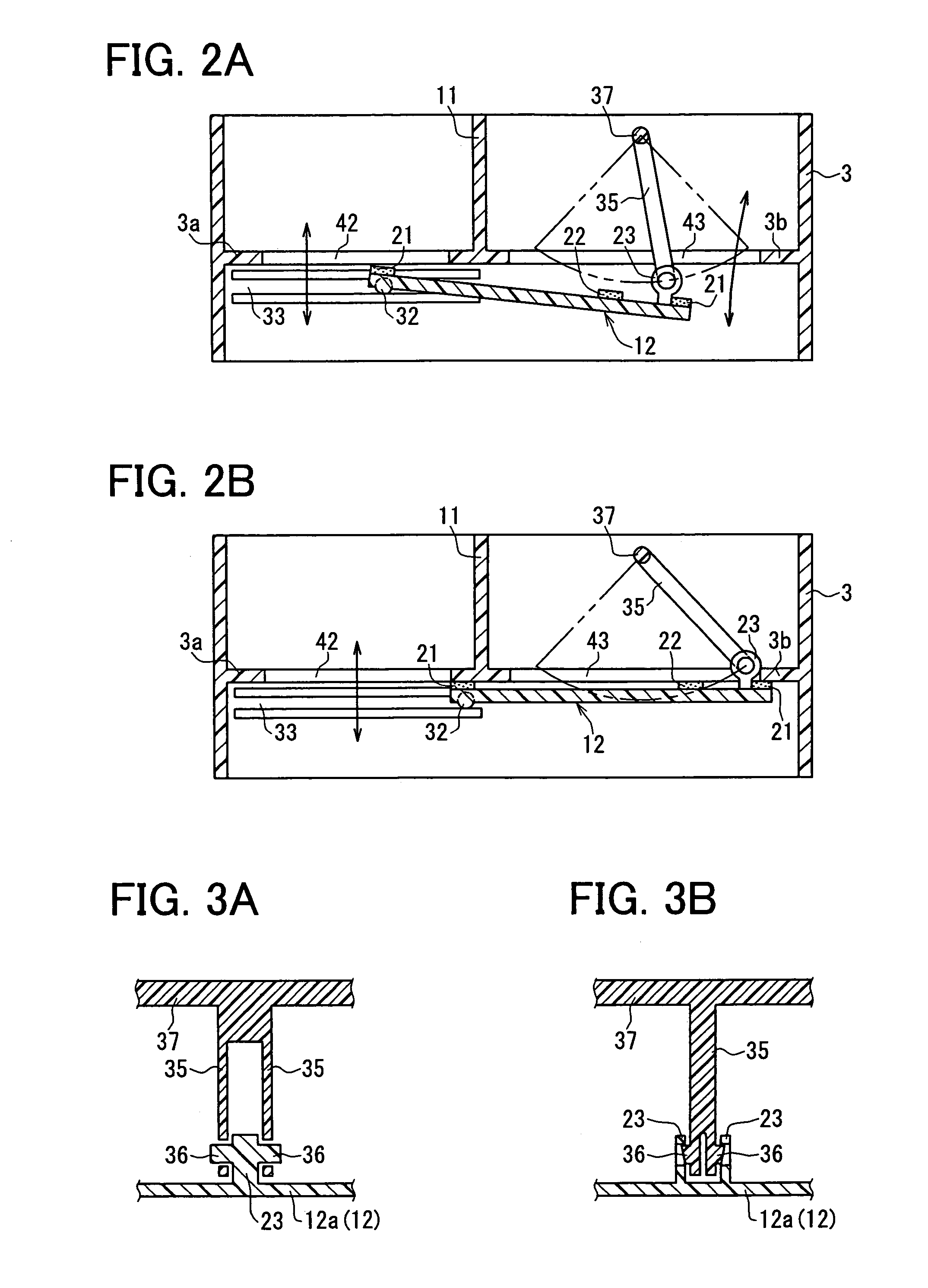 Air passage switching device and vehicle air conditioner