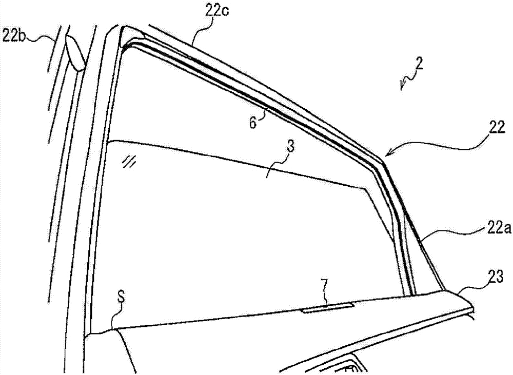 Vehicle window glass raising/lowering device, vehicle door, and vehicle