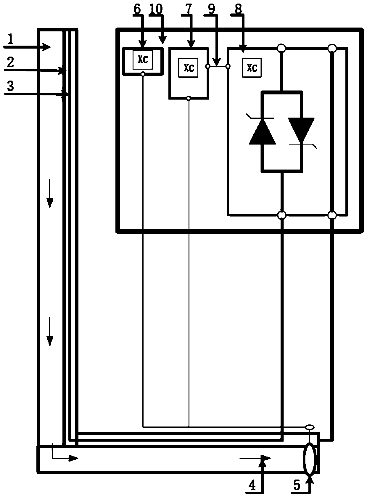 Constant temperature control method and constant temperature control system for power frequency skin-effect tracing system