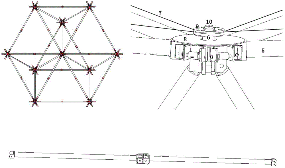 A metal mesh laying method for a frame-type expandable reflector