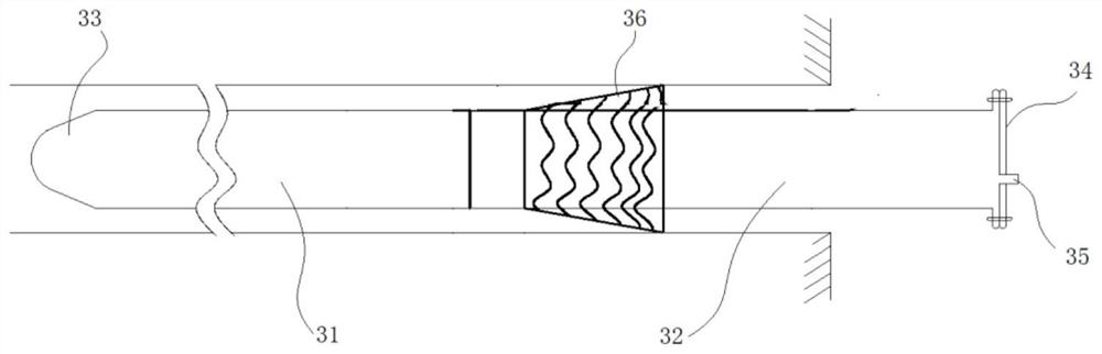 Underground drilling and sealing tool and drainage construction method