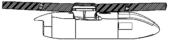 Rotatable and telescopic plane wing connection structure