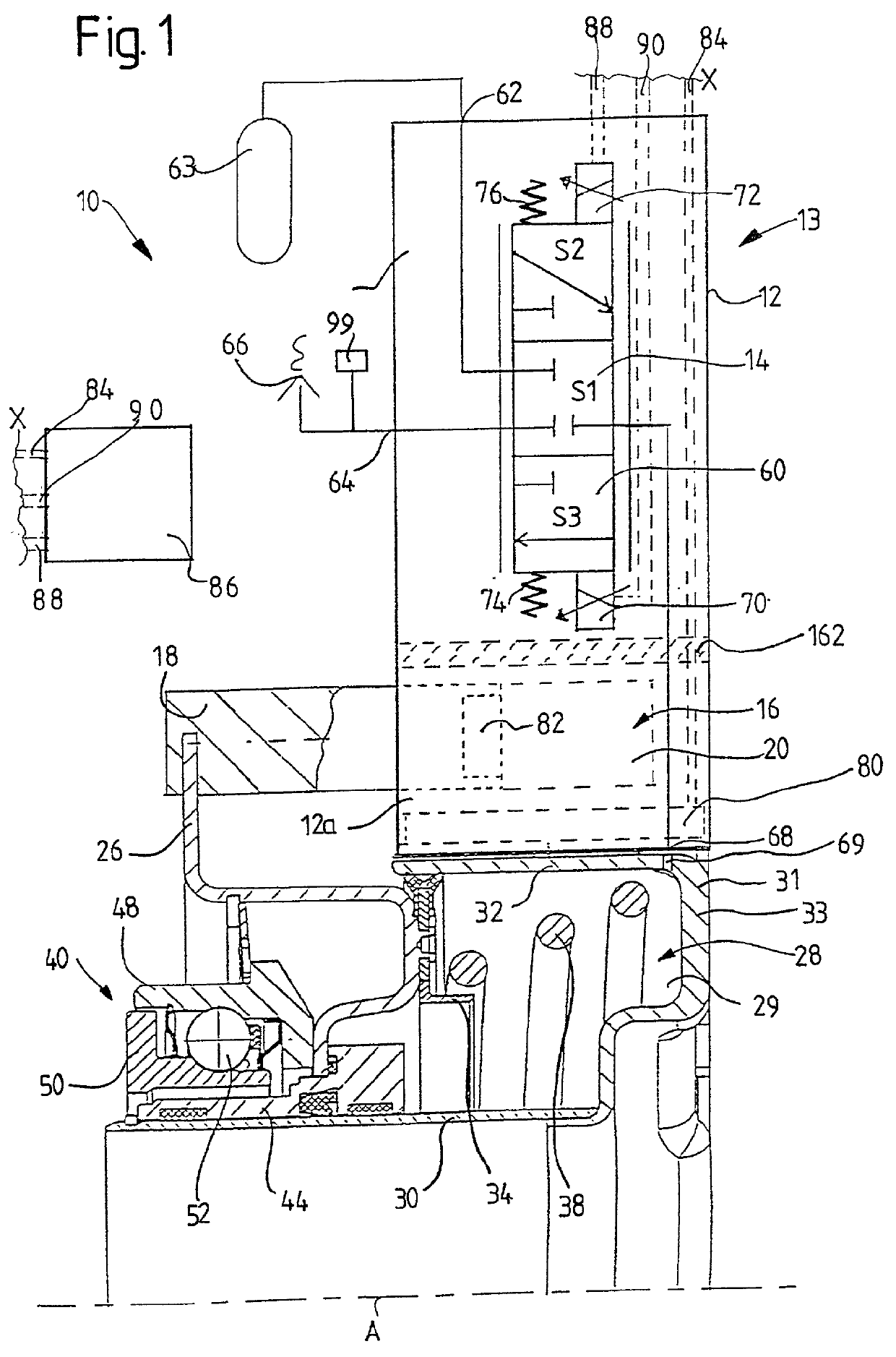 Actuation device for a friction clutch