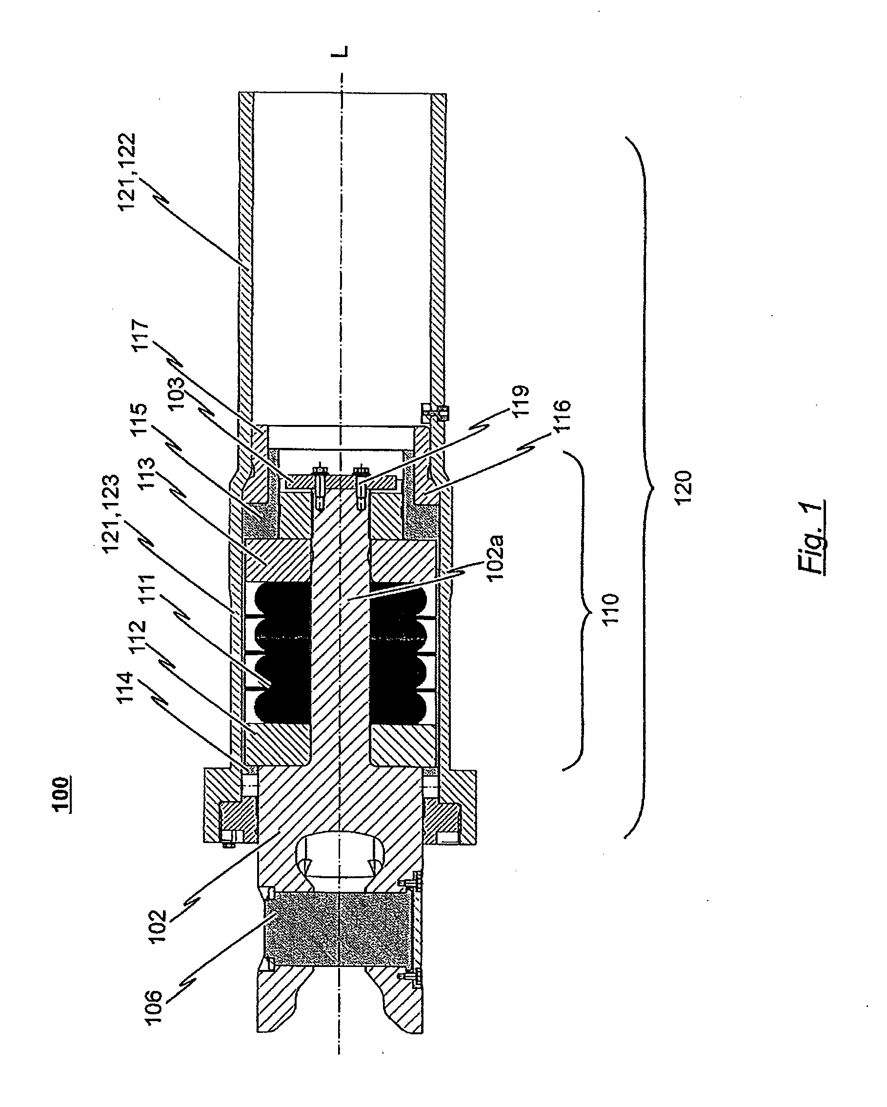 Energy-Absorbing Device Particularly For A Shock Absorber For A Track-Guided Vehicle