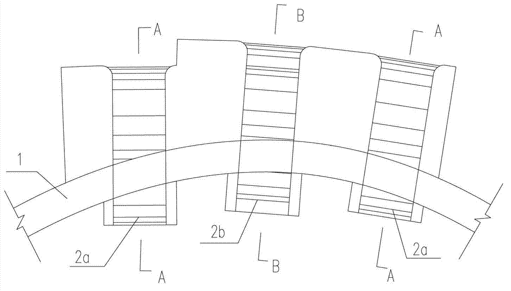 High-arch-dam flood discharge and energy dissipation structure of narrow river valley and deep tail water