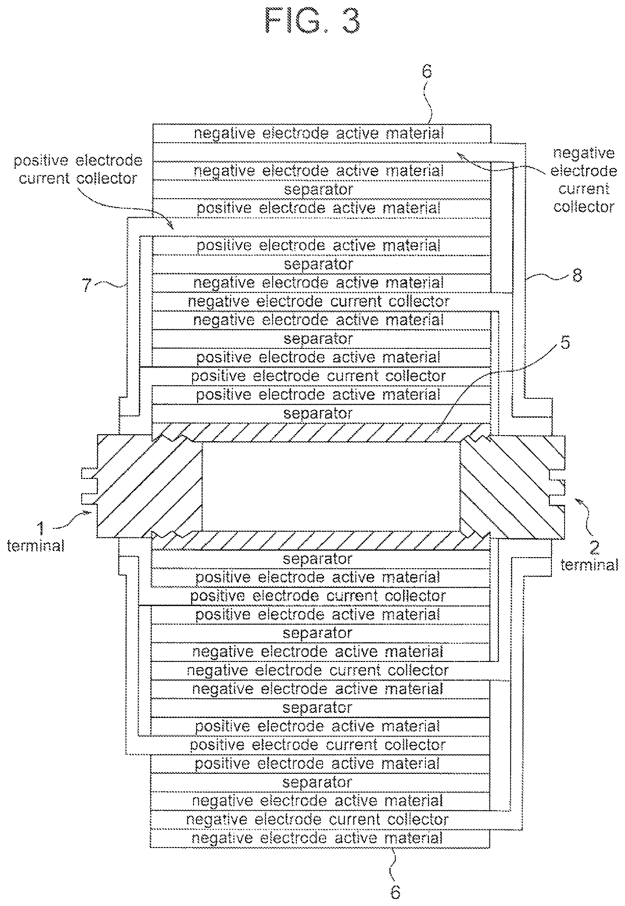 Non-aqueous electrolyte secondary battery cell and assembled battery using same