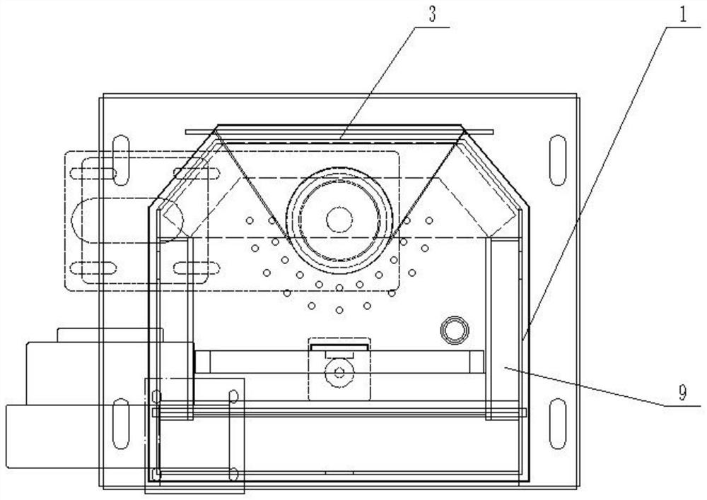 Burner with convex slag pushing plate