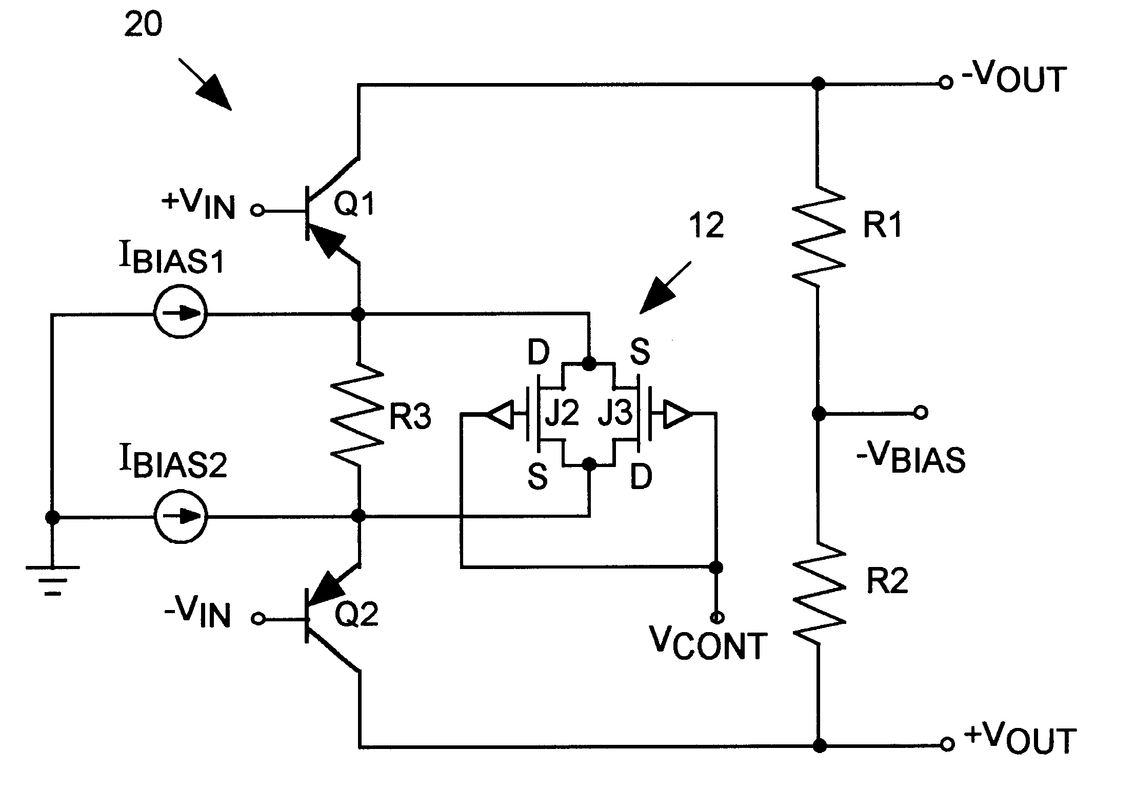 FET-based, linear voltage-controlled resistor for wide-band gain control circuit