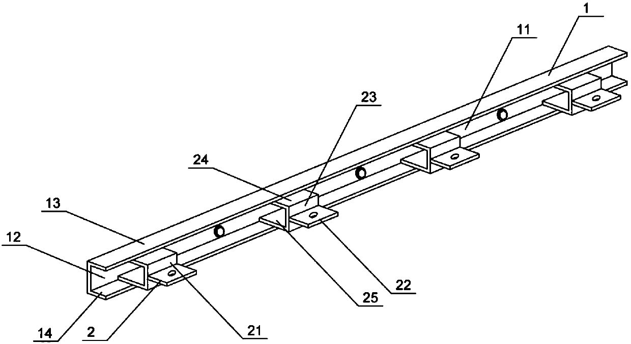 An urban rail subway vehicle traction inverter installation device