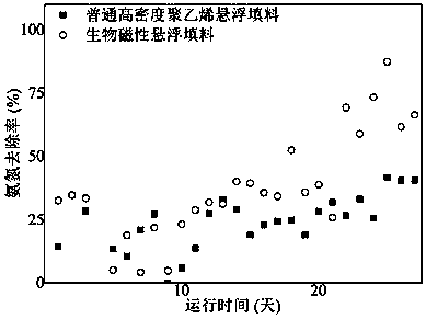 Preparation method and equipment of novel bio-magnetic suspension filler for water treatment